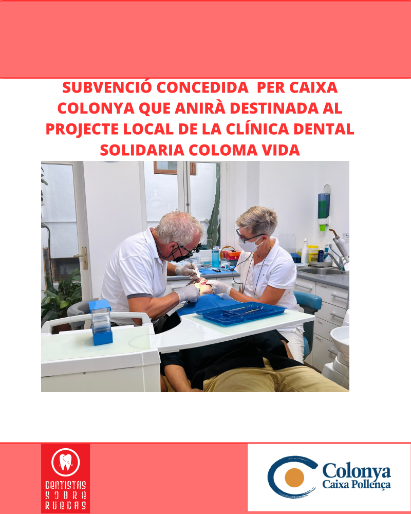 Subvenció Concedida a Clínica Dental Solidaria Coloma Vidal per part de Caixa Colonya