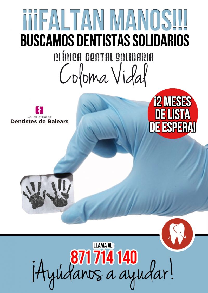 Buscamos voluntarios para la Clínica Dental Solidaria Coloma Vidal