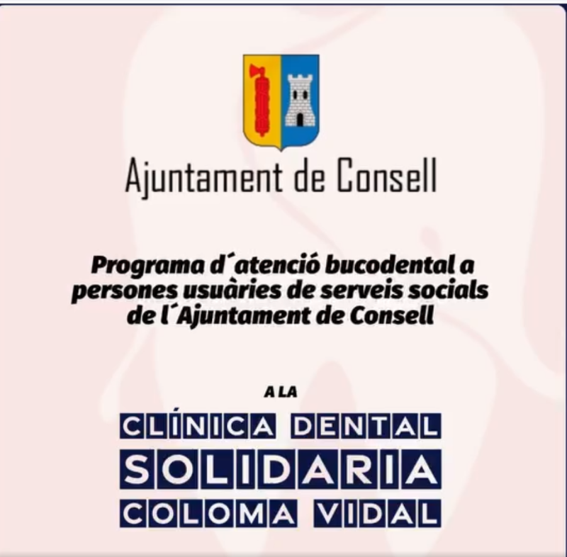 Concessió Subvenció de l´Ajuntament de Consell a la Clínica Dental Solidària Coloma Vidal